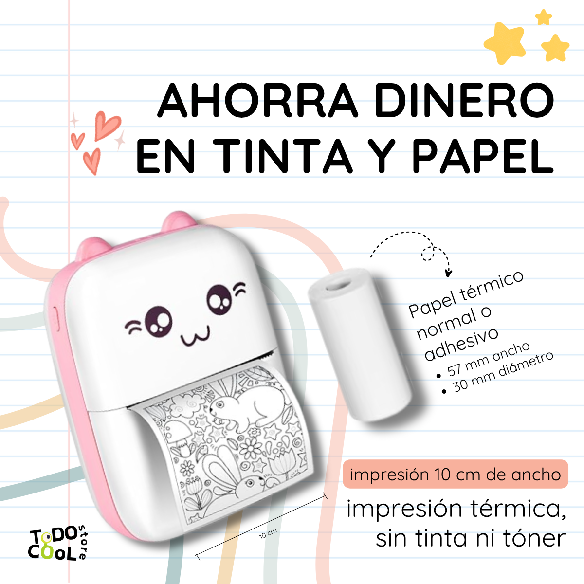 Printi: Mini Impresora Térmica Bluetooth