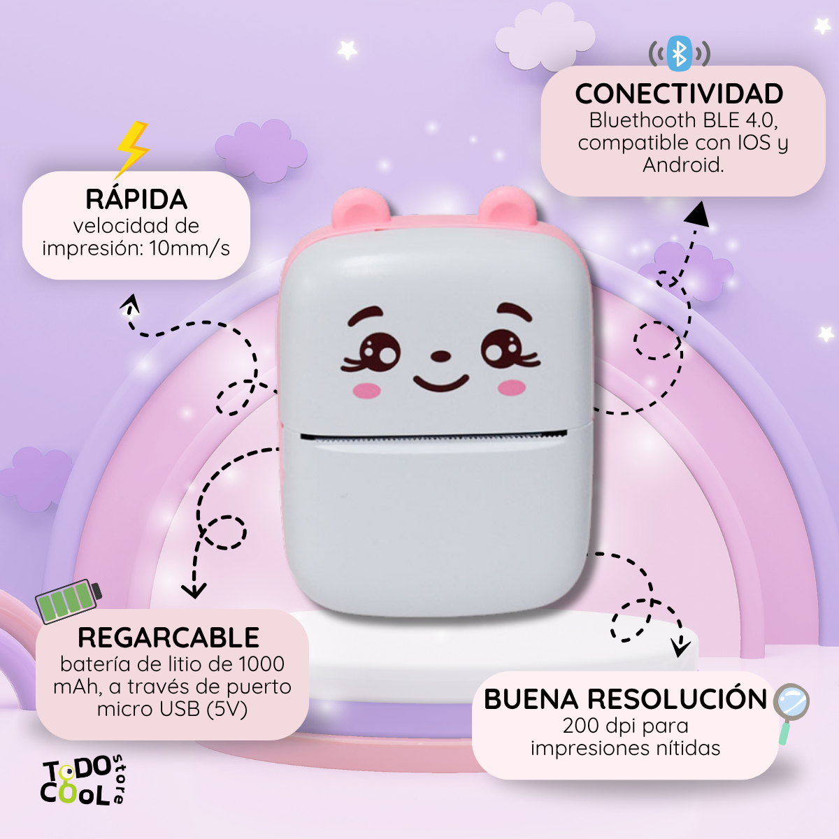 Printi: Mini Impresora Térmica Bluetooth