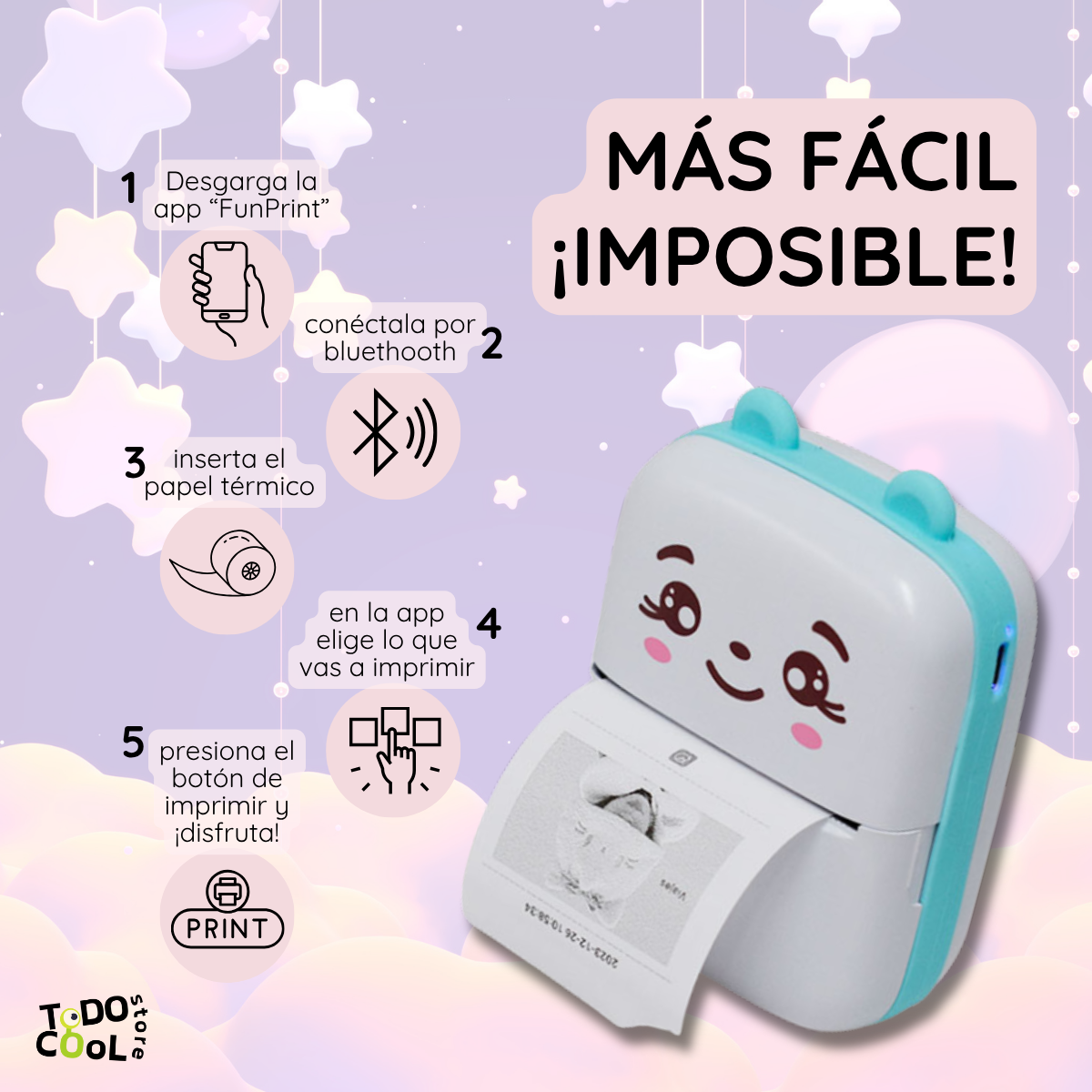 Printi: Mini Impresora Térmica Bluetooth